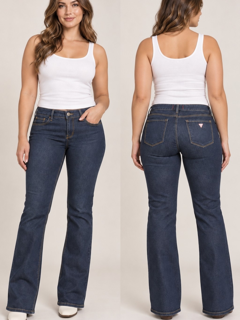 Guess Sarah Fit Dark Wash Bootcut Jeans Size 30